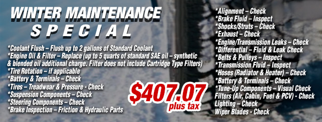 Winter Maintenance Special